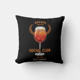 Coussin Club Social Aperol Spritz Design de Boissons Drôle