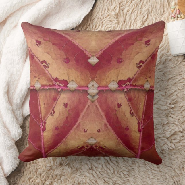 Coussin Clutch rouge et or chaud (Couverture)
