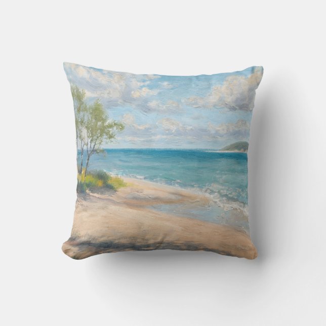 Coussin Coastal Breeze Fine Art Beach Print (Recto)