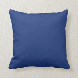 Coussin Cobalt Bleu foncé Solid Tendance Couleur Arrière -