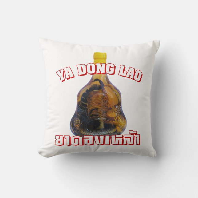 Coussin Cobra Snake Vs Scorpion Whiskey ... Yadong Lao (Recto)