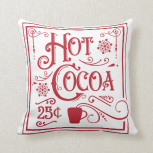 Coussin Coca chaud déco maison Jeu d'oreiller