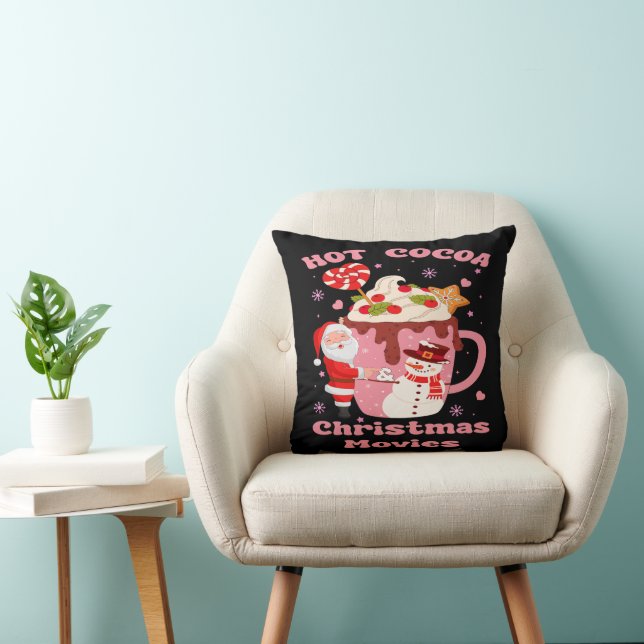 Coussin Coca Chaud Et Films De Noël (Chaise)