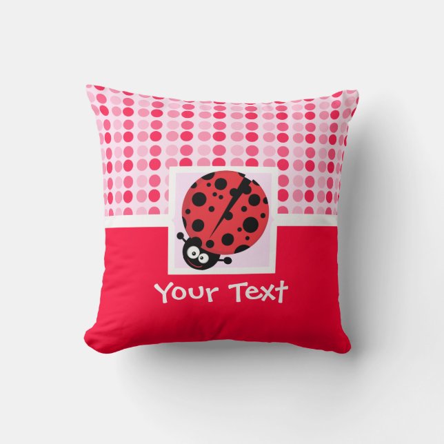 Coussin Coccinelle mignonne (Recto)