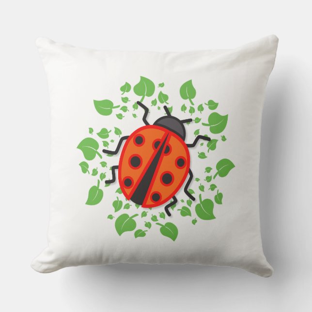 Coussin coccinelle rouge (Recto)