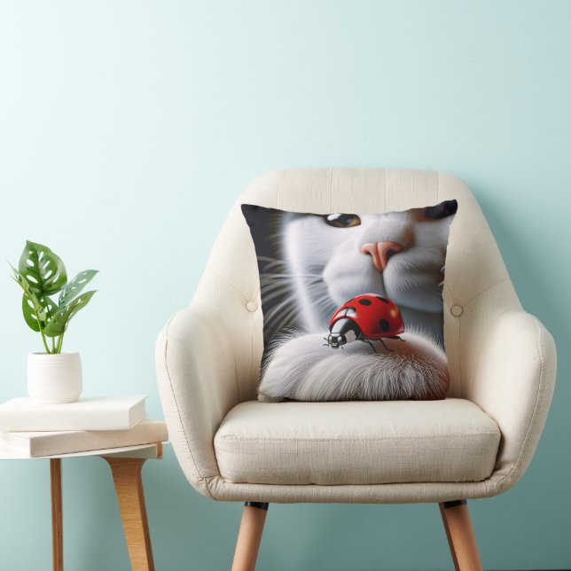 Coussin Coccinelle sur la patte de chat (Chaise)