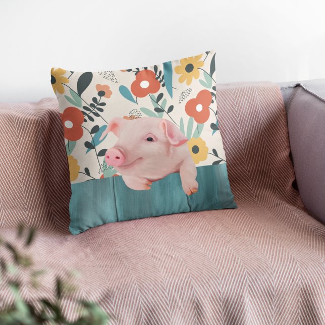 Coussin Cochon de bébé convivial | Bébé mignon animal (Créateur téléchargé)