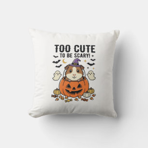 Coussin Cochon d'Inde Halloween Trop Mignon Pour être Effr