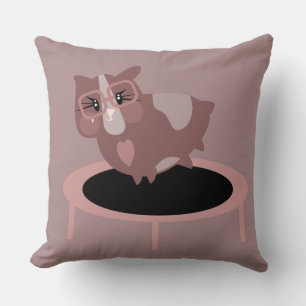 Coussin Cochon d'Inde mignon sur un trampoline Fitness