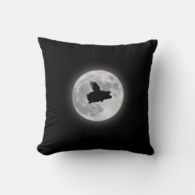 Coussin Cochon volant nocturne (Recto)