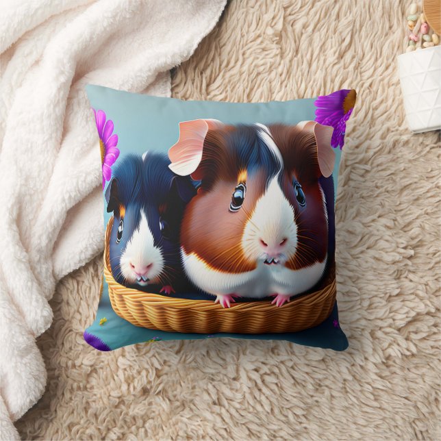 Coussin Cochons d'Inde amusants et mignons  (Couverture)