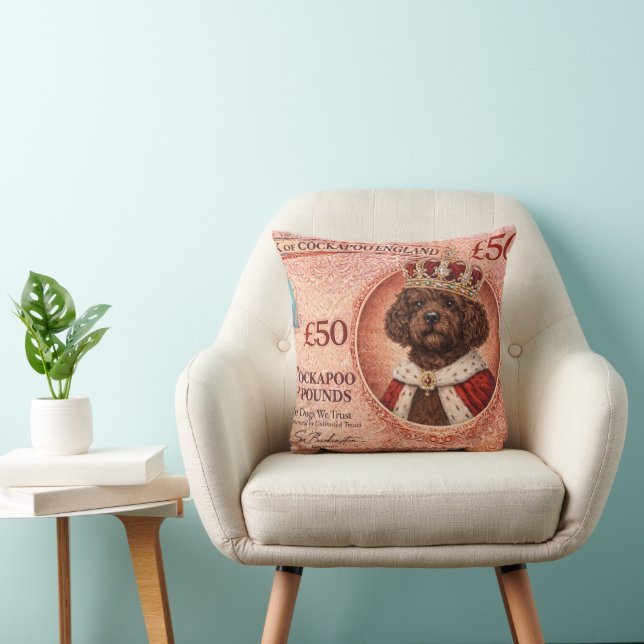 Coussin Cockapoo | Cadeau drôle pour amateur de ch (Chaise)
