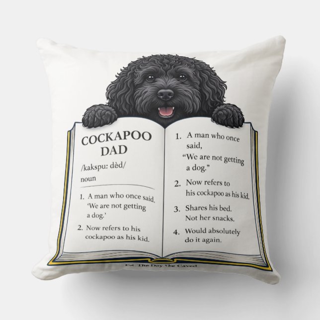 Coussin Cockapoo Dad Definition Gift  (Recto)