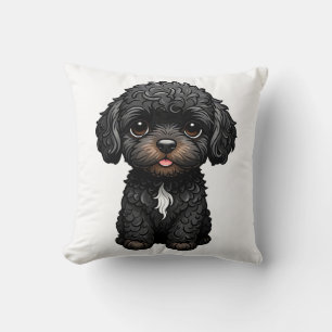 Coussin Cockapoo noir