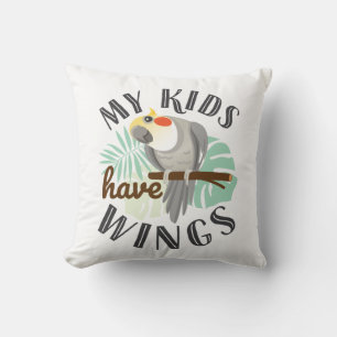 Coussin Cockatiel Maman Papa Animal de compagnie Oiseaux M