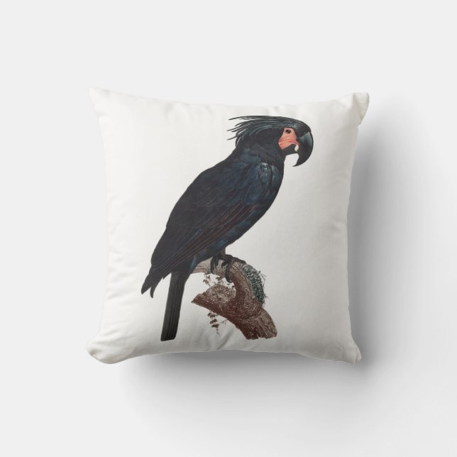 Coussin Cockatoo de palme, perroquet de probosciger (Recto)