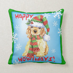 Coussin Cocker heureux de Howliday