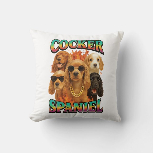Coussin Cocker Spaniel  (Recto)