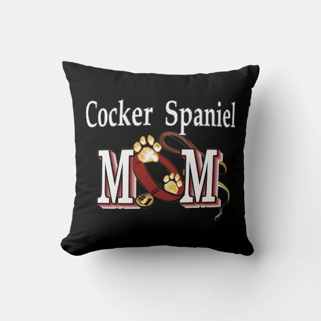 Coussin Cocker Spaniel Maman Cadeaux (Recto)