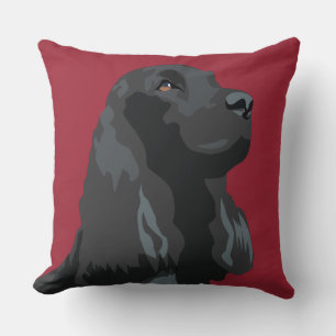 Coussin Cocker Spaniel - Noir - Modèles de race de base