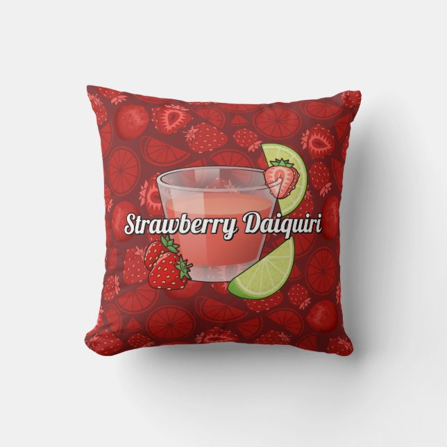 Coussin Cocktail de fraise Daiquiri (Recto)