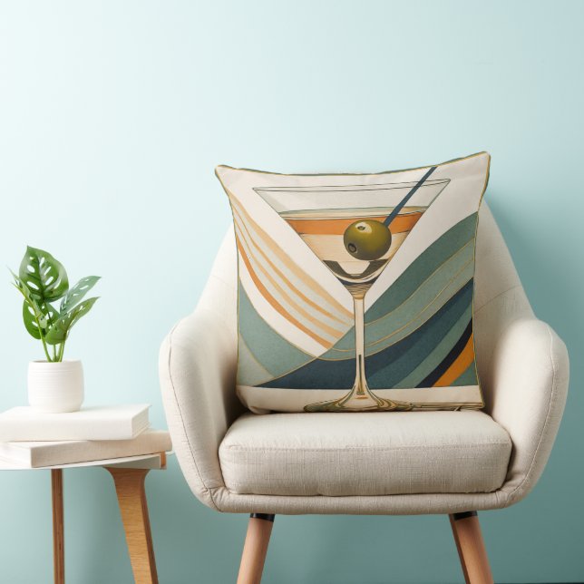 Coussin Cocktail Martini Design Milieu du XXe Siècle (Chaise)