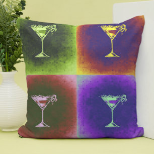 Coussin Cocktails Pop Art