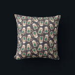 Coussin Cocoa Cute Scandinavian Vintage Christmas<br><div class="desc">Joli Oreiller de Noël Vintage Scandinave Chaud Coca</div>