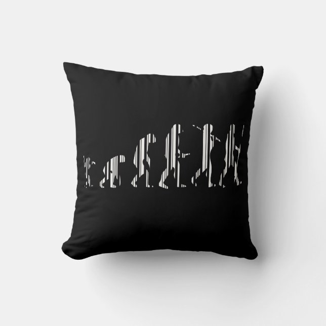 Coussin CODE BARRE ÉVOLUTION Modèle de code-barres Darwin (Recto)