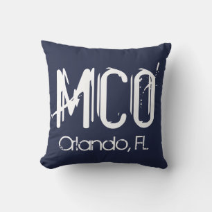 Coussin Code de l'aéroport de l'AGC Orlando bleu