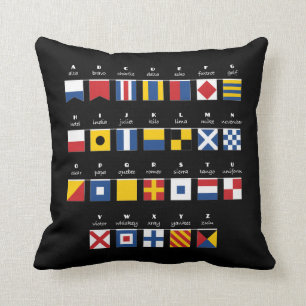 Coussin Code international d'alphabet de signaux