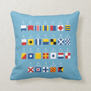 Coussin Code international d'alphabet de signaux