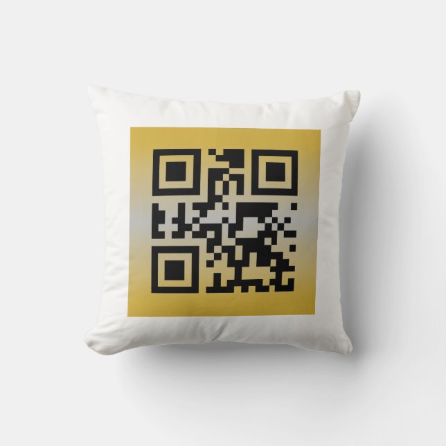 Coussin Code QR® Citation : JOYEUX ANNIVERSAIRE (Recto)