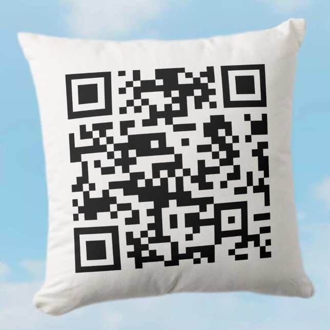 Coussin Code QR créé instantanément (en entrant votre URL) (Créateur téléchargé)