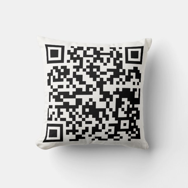 Coussin Code QR sur un (Recto)