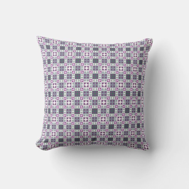 Coussin Coeur abstrait insouciant orné 3 (Recto)