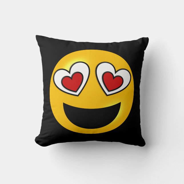 Coussin Coeur affectueux Emoji (Recto)