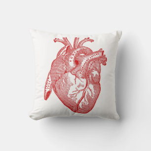 Coussin Coeur Anatomique Rouge