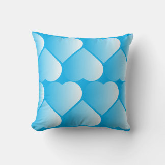 Coussin coeur bleu