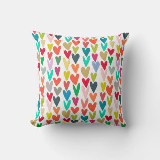 Coussin coeur confetti