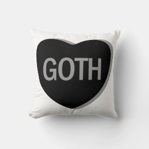 Coussin Coeur de bonbons - Goth