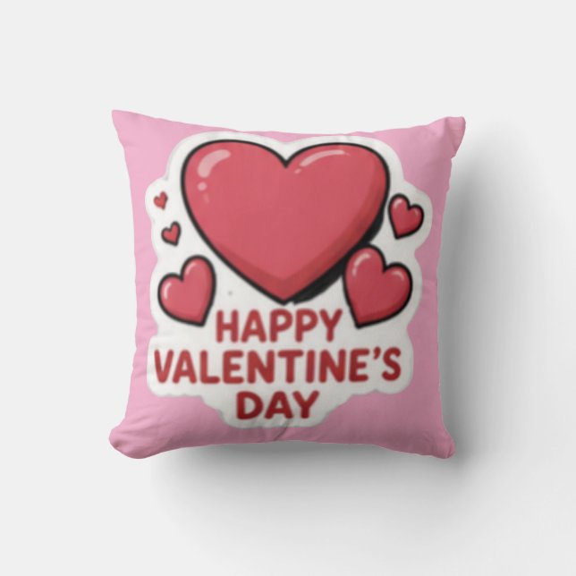 Coussin Cœur de la Saint-Valentin  (Recto)