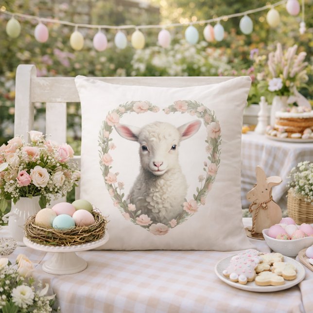 Coussin Coeur de l'agneau de bébé (Créateur téléchargé)