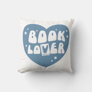 Coussin Coeur de l'amoureux du livre