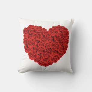Coussin Coeur de l'oreiller à lancer à la maison Rose