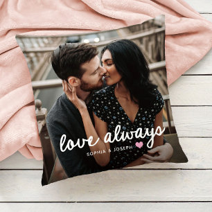 Coussin Cœur de n'importe quelle couleur et photo   Amour 