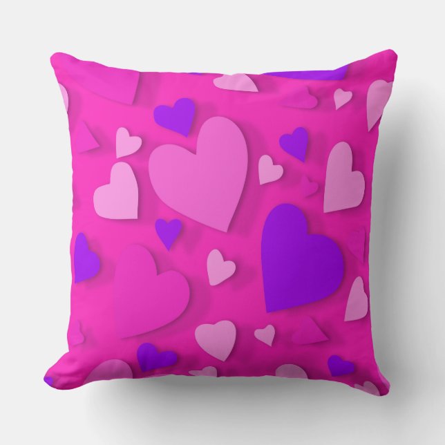 Coussin Coeur de papier décoratif 8 (Recto)