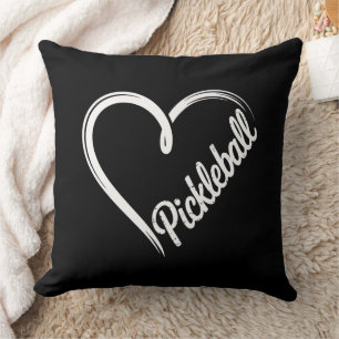 Coussin Coeur de Pickleball - Amateur sportif minimaliste