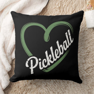 Coussin Coeur de Pickleball - Amateur sportif minimaliste