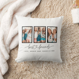 Coussin Coeur de script mignon moderne multi photo meilleu